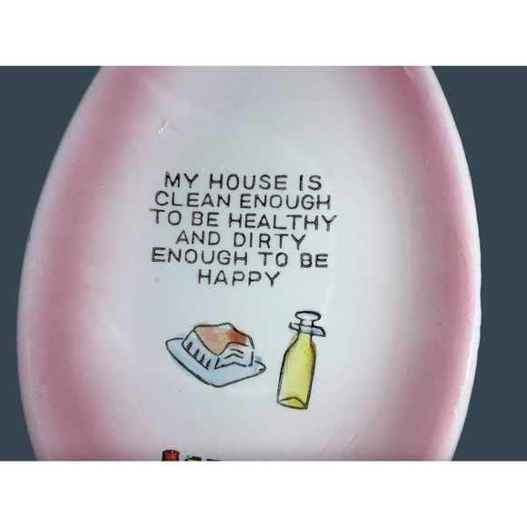 Spoon Rest Wall Hanging souvenir   My House is Clean Enough..... - Picture 5 of 10